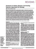 Anaemia in kidney disease: harnessing hypoxia responses for therapy