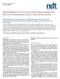 Renal handling of zinc in chronic kidney disease patients and the role of circulating zinc levels in renal function decline