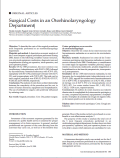 Surgical Costs in an Otorhinolaryngology
Department