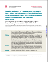 Benefits and safety of candesartan treatment in heart failure are independent of age: insights from the Candesartan in Heart failure—Assessment of Reduction in Mortality and morbidity programme