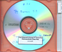 DVD First Shipment to Europe PT Ferron Par Pharmaceuticals