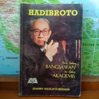 Hadibroto: dari gelar bangsawan ke gelar akademis