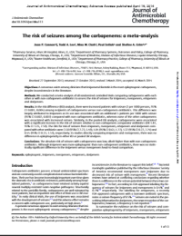 The risk of seizures among the carbapenems: a meta-analysis