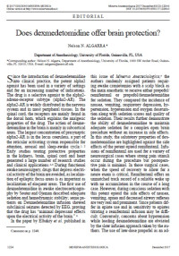 Image of Does dexmedetomidine offer brain protection?