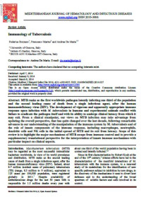 Image of Immunology of Tuberculosis