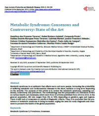 Image of Metabolic syndrome :  Consensus & Controversy : State of the Art