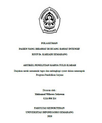 Image of POLA KUMAN PASIEN YANG DIRAWAT DI RUANG RAWAT INTENSIF RSUP Dr. KARIADI SEMARANG