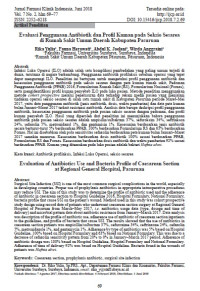Image of Evaluasi Penggunaan Antibiotik dan Profil Kuman pada Seksio Sesarea di Rumah Sakit Umum Daerah Kabupaten Pasuruan