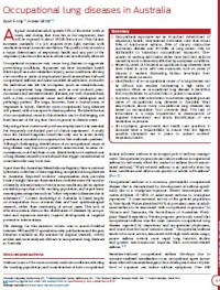 Image of Occupational lung diseases in Australia