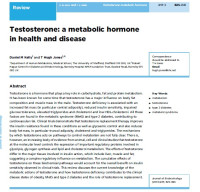 Image of Testosterone: a metabolic hormone in health and disease