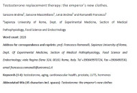 Image of Testosterone replacement therapy: the emperor’s new clothes