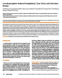 Image of Levodropropizine-Induced Anaphylaxis: Case Series and Literature Review