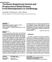 Image of The Renin-Angiotensin System and Progression of Renal Disease: From Hemodynamics to Cell Biology