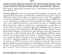 Image of EARLY FLUID RESUSCITATION OF END STAGE RENAL DISEASE PATIENTS WITH SEVERE SEPSIS AND SEPTIC SHOCK