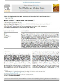 Image of Expected immunizations and health protection for Hajj and Umrah 2018 —An overview