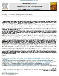 Image of The Hajj and Umrah: Health protection matters