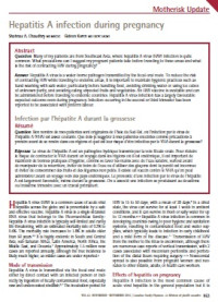 Image of Hepatitis A infection during pregnancy
