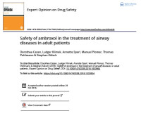 Image of Safety of ambroxol in the treatment of airway diseases in adult patients