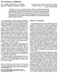 Image of The Pathology of Diphtheria