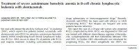 Image of Treatment of severe autoimmune hemolytic anemia in B-cell chronic lymphocytic leukemia with alemtuzumab