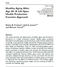 Image of Healthy Aging After Age 65: A Life-Span Health Production Function Approach