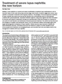 Image of Treatment of severe lupus nephritis the new horizon