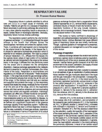 Image of Respiratory Failure