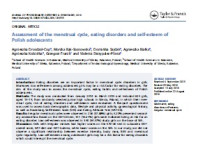 Image of Assessment of the menstrual cycle, eating disorders and self-esteem of Polish adolescents