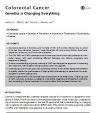 Image of Colorectal Cancer: Genetics is Changing Everything