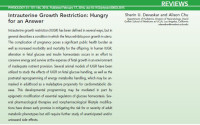 Image of Intrauterine Growth Restriction: Hungry for an Answer
