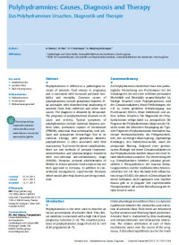Image of Polyhydramnios: Causes, Diagnosis and Therapy