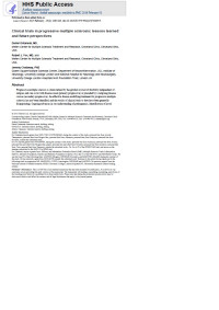 Image of Clinical trials in progressive multiple sclerosis: lessons learned and future perspectives