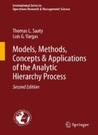 Image of Models, Methods, Concept & Applications of The Analytic Hierarchy Process