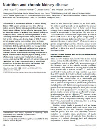 Image of Nutrition and chronic kidney disease