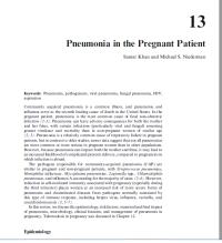 Image of Pneumonia in the Pregnant Patient