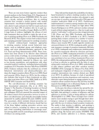 Image of Interventions for Smoking Cessation and Treatments for Nicotine Dependence