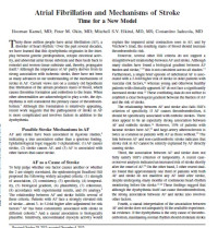 Image of Atrial Fibrillation and Mechanisms of Stroke: Time for a New Model