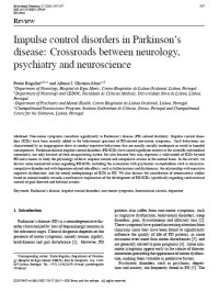 Image of Impulse control disorders in Parkinson’s disease: Crossroads between neurology, psychiatry and neuroscience