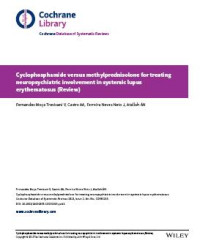 Image of Cyclophosphamide versus methylprednisolone for treating neuropsychiatric involvement in systemic lupus erythematosus (Review)