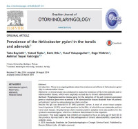 Image of Prevalence of the Helicobacter pylori in the tonsils and adenoids