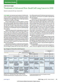 Image of Treatment of Advanced Non–Small Cell Lung Cancer in 2018