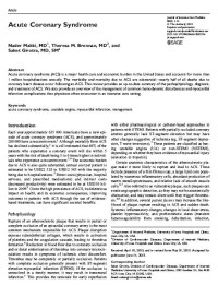 Image of Acute Coronary Syndrome