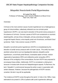 Image of Idiopathic Noncirrhotic Portal Hypertension