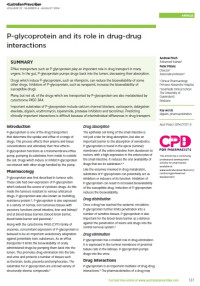 Image of P-glycoprotein and its role in drug-drug interactions