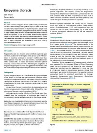 Image of Empyema thoracis