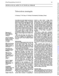Image of Tuberculous meningitis