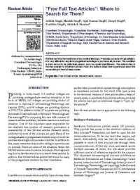 Image of “Free Full Text Articles”: Where to Search for Them?