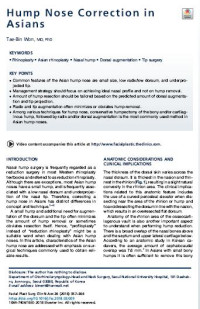 Image of Hump Nose Correction in Asians