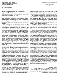 Image of BOOK REVIEW : Disease-related Malnutrition: An Evidence-based Approach to Treatment