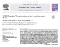 Image of COVID-19 vaccines: The status and perspectives in delivery points of view